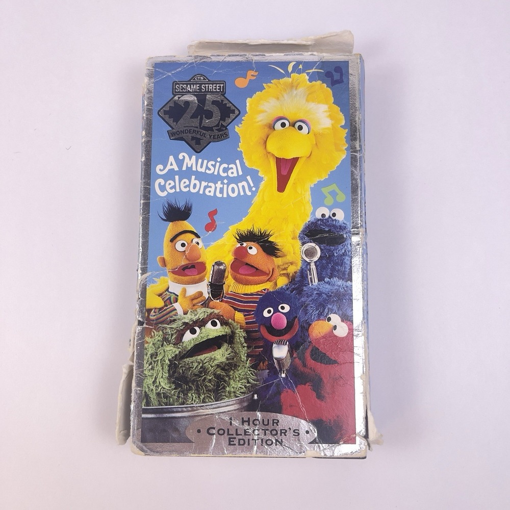 Sesame Street 25 A Musical Celebration 1993 Vhs Vintage Tape Rare
